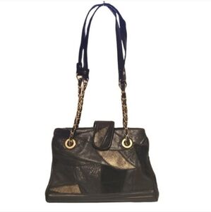 VTG La Covina Leather Patchwork Purse